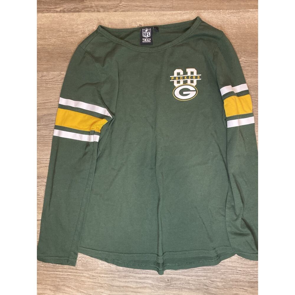 Green Bay Packers Long Sleeve Shirt Womens Small NFL Team Apparel Green
